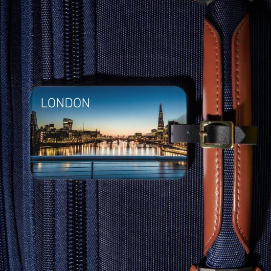 London UK Skyline Verenigd Koninkrijk England Souv Bagagelabel (Voorkant Insitu 4)