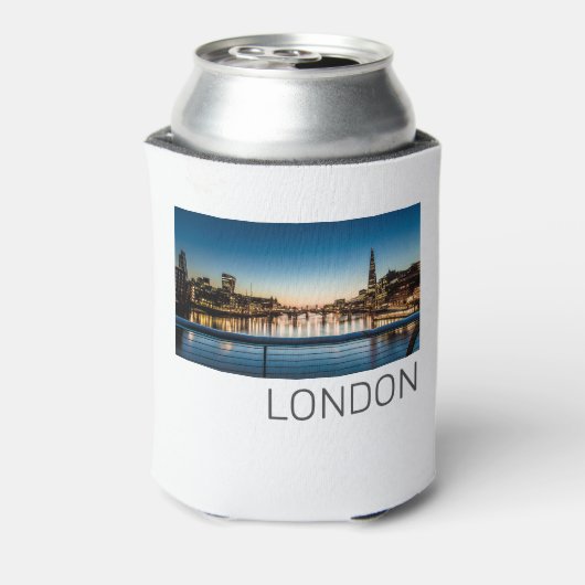 London UK Skyline Verenigd Koninkrijk England Souv Blikjeskoeler (Blikje Achterkant)