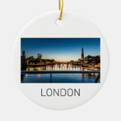 London UK Skyline Verenigd Koninkrijk England Souv Keramisch Ornament (Voorkant)