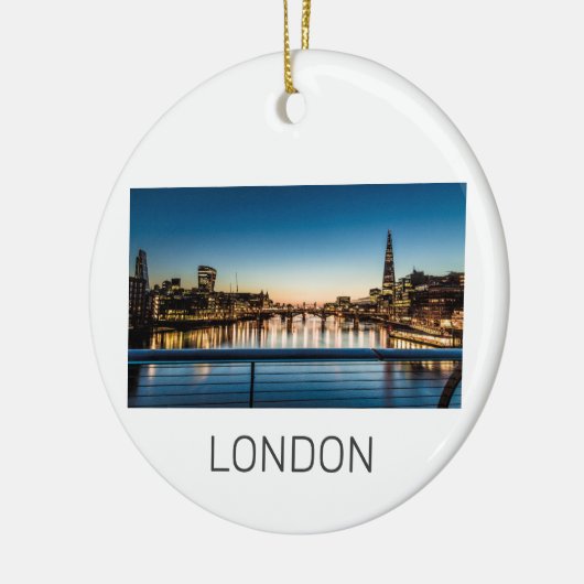 London UK Skyline Verenigd Koninkrijk England Souv Keramisch Ornament (Links)