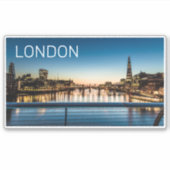 London UK Skyline Verenigd Koninkrijk England Souv Sticker (Voorkant)