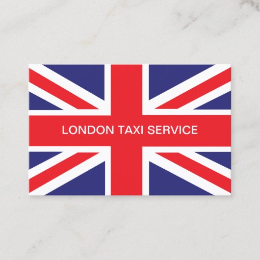 London UK Taxi Service Visitekaartje (Voorkant)