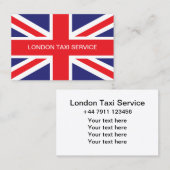 London UK Taxi Service Visitekaartje (Voorkant / Achterkant)