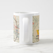 London Underground Railways Map Grote Koffiekop (Achterkant)