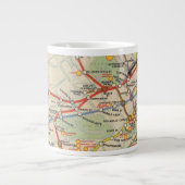 London Underground Railways Map Grote Koffiekop (Voorkant)