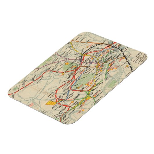 London Underground Railways Map Magneet (Linkerzijde)