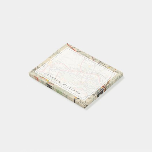 London Underground Railways Map Post-it® Notes (Schuin)