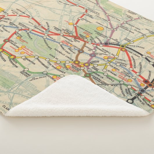 London Underground Railways Map Sherpa Deken (3/4)