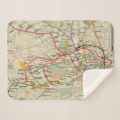 London Underground Railways Map Sherpa Deken (Voorkant (horizontaal))