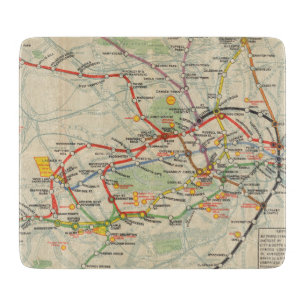 London Underground Railways Map Snijplank