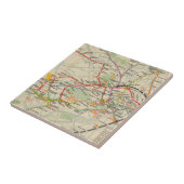 London Underground Railways Map Tegeltje (Zijkant)