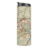London Underground Railways Map Thermosbeker (Geroteerd rechts)