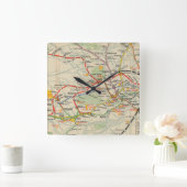 London Underground Railways Map Vierkante Klok (Huis)