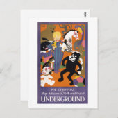 London Underground  Transportation Poster Briefkaart (Voorkant / Achterkant)