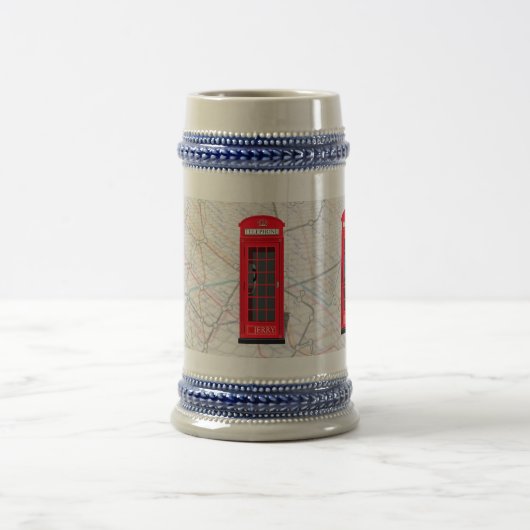 London Underground Tube Map Stein ✨ Custom Name Bierpul (Center)