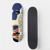 London Union Jack Flag Big Ben Skateboard (Voorkant)