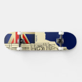 London Union Jack Flag Big Ben Skateboard (Horizontaal)