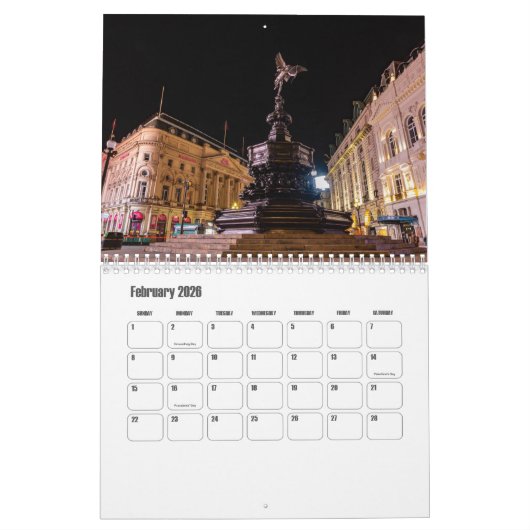 London-United Kingdom Calendar Kalender (Feb 2026)