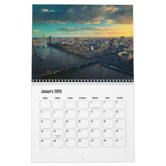 London-United Kingdom Calendar Kalender (Jan 2026)
