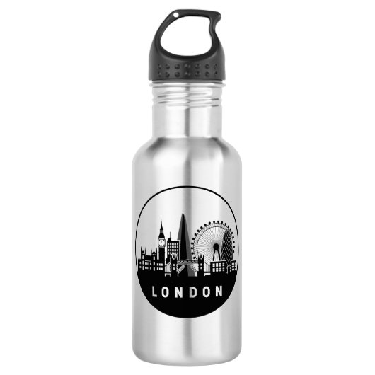 London United Kingdom Skyline Waterfles (Voorkant)