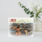 London "Unreal City" Eliot Briefkaart (Staand voorkant)