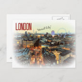 London "Unreal City" Eliot Briefkaart (Voorkant / Achterkant)
