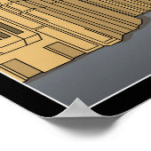 London Vecter Art Wall Poster/Framed Print (Hoek)