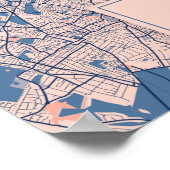 London - Verenigd Koninkrijk Breezy City Map Poster (Hoek)