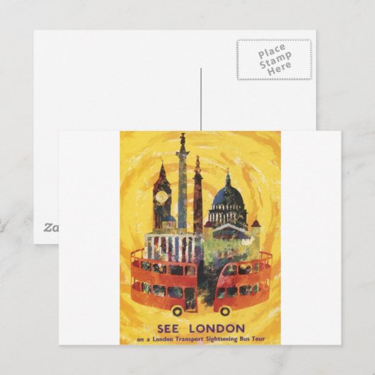 london vintage briefkaart (Voorkant / Achterkant)