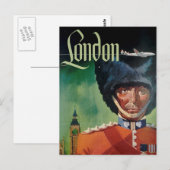 London Vintage Travel Briefkaart (Voorkant / Achterkant)