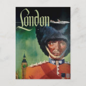 London Vintage Travel Briefkaart (Voorkant)