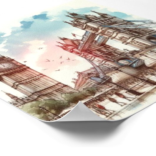 London Wall Art Poster (Hoek)