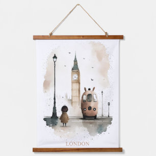 London waterverf print hangend wandkleed