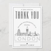 London Wedding | Hartelijk dank + Fotokaart Kaart (Voorkant)