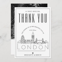London Wedding | Hartelijk dank + Fotokaart