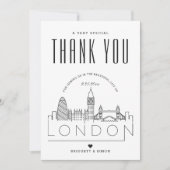 London Wedding | Hartelijk dank + Fotokaart Kaart (Voorkant)
