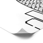 London Wedding | Landtekens 9 Tafelzitje Poster (Hoek)