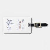 London Wedding Save the Date Bagagelabel (Voorkant horizontaal)