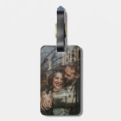 London Wedding Save the Date Bagagelabel (Achterkant verticaal)