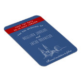 London Wedding Save the Date Invitation Magneet (Rechterzijde)