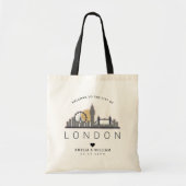 London Wedding | Stijlvolle Skyline Tote Bag (Voorkant)
