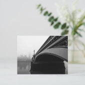 London Westminster Bridge in Thick Fog briefkaart (Staand voorkant)