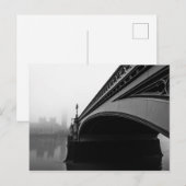 London Westminster Bridge in Thick Fog briefkaart (Voorkant / Achterkant)
