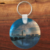 London Westminster Cityscape Photo Ball Sleutelhanger (Achterkant)