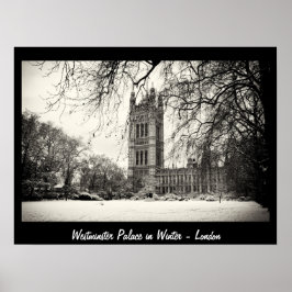 London - Westminster in de Winter No.2 (Poster) Poster