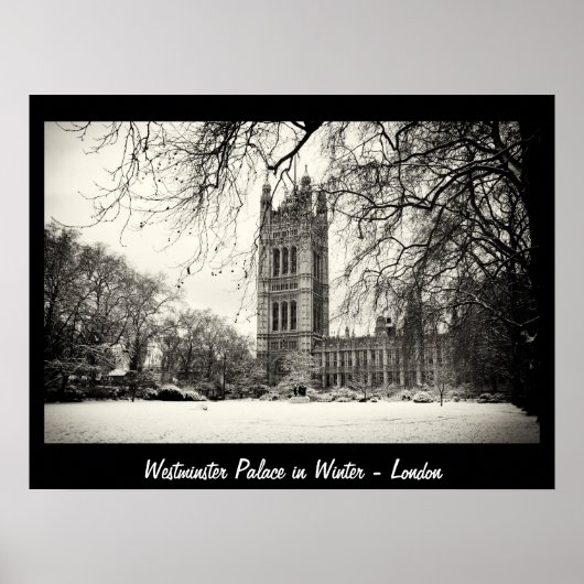 London - Westminster in de Winter No.2 (Poster) Poster (Voorkant)