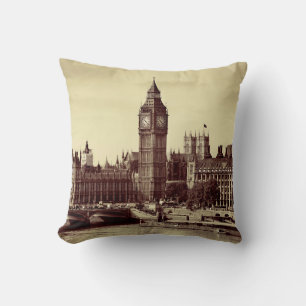 London Westminster met Big Ben en bridge. Kussen