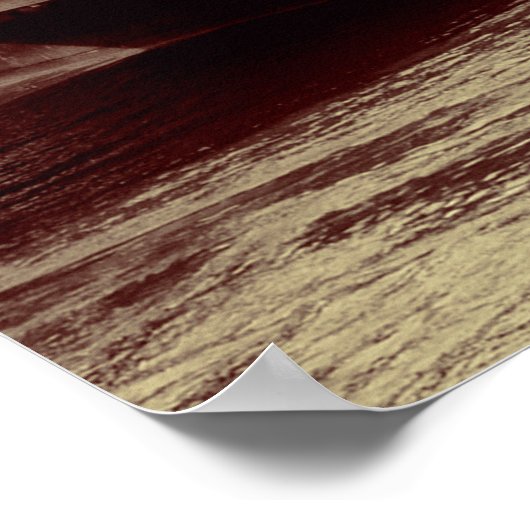 London Westminster met Big Ben en bridge. Poster (Hoek)