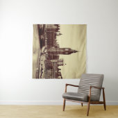 London Westminster met Big Ben en bridge. Wandkleed (In Situ (horizontaal))