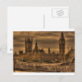 London Westminster Palace & Big Ben Briefkaart (Voorkant / Achterkant)